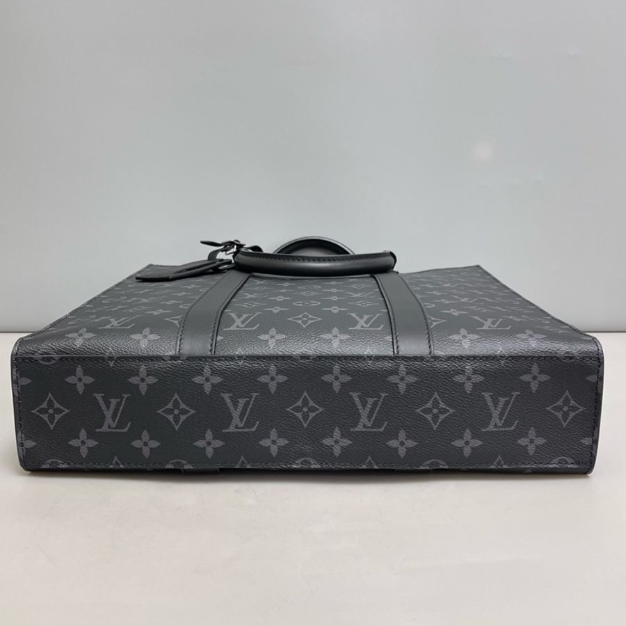 LV路易威登 Sac Plat黑色老花琴譜包 芯片款-4