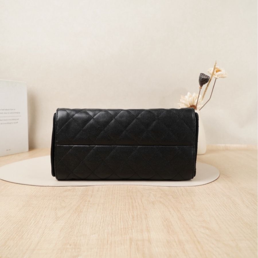 【VUINCA Vintage 可議價】CHANEL 25bag Small 黑色牛皮芯片款-4