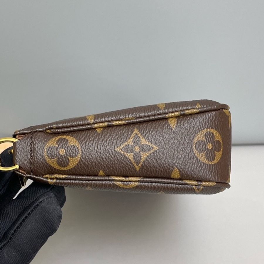LV路易威登 98新新款老花雙肩帶麻將包 芯片款-3