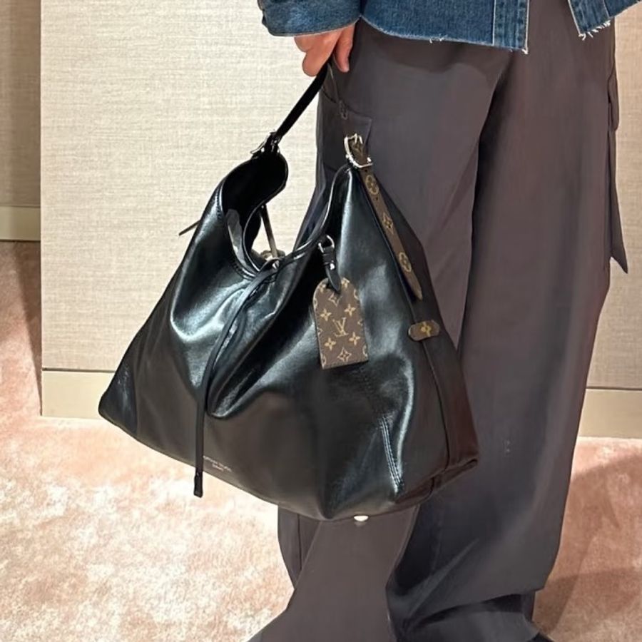 👜LV路易威登|carryall cargo黑武士|單肩斜挎包|大號|98新芯片款-0