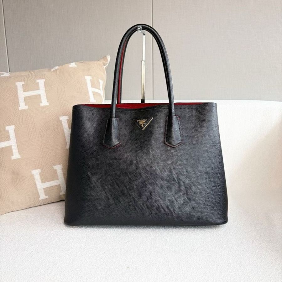 Prada Double手提斜背包 36*26*18 9新 配件 肩帶 塵袋-3