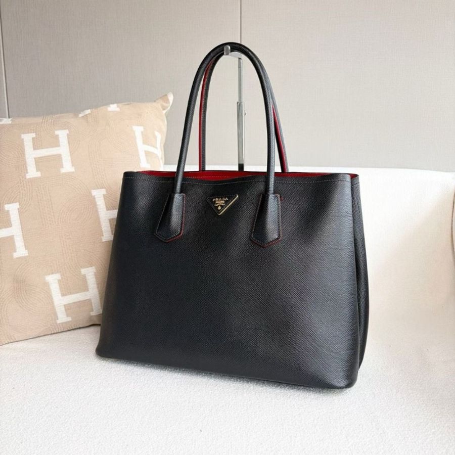 Prada Double手提斜背包 36*26*18 9新 配件 肩帶 塵袋-6