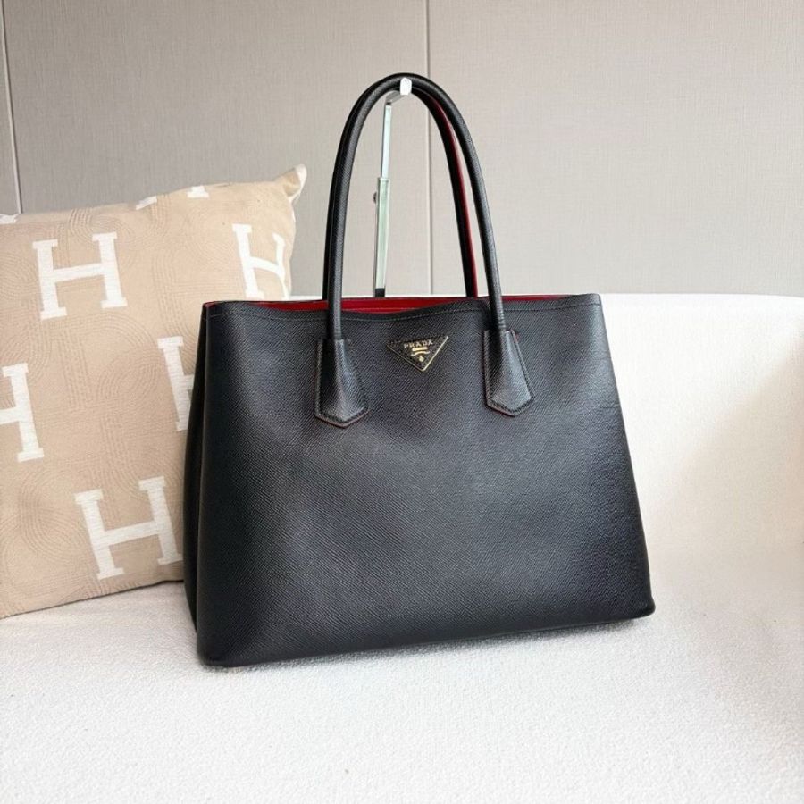 Prada Double手提斜背包 36*26*18 9新 配件 肩帶 塵袋-7