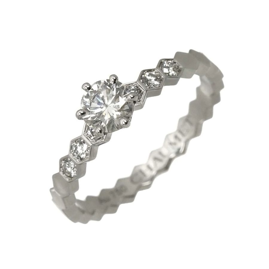 Chaumet尚美 18K白金 Bee my Love 鑽石戒指0.3ct Size48-1