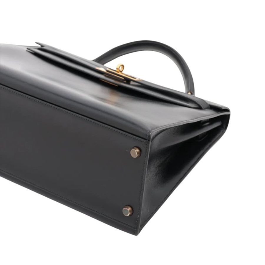 Hermes Kelly 32 Sellier Box Calf 黑色 金扣 GHW 凱莉32 中古-3