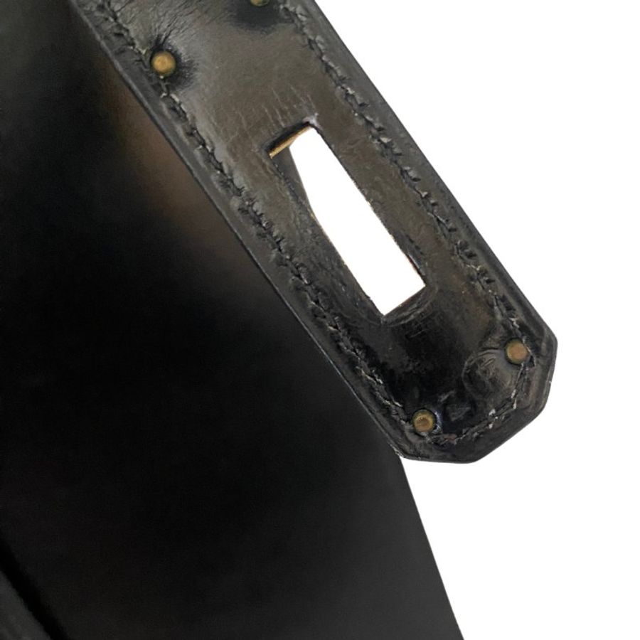 Hermes Kelly 32 Sellier Box Calf 黑色 金扣 GHW 凱莉32 中古-12
