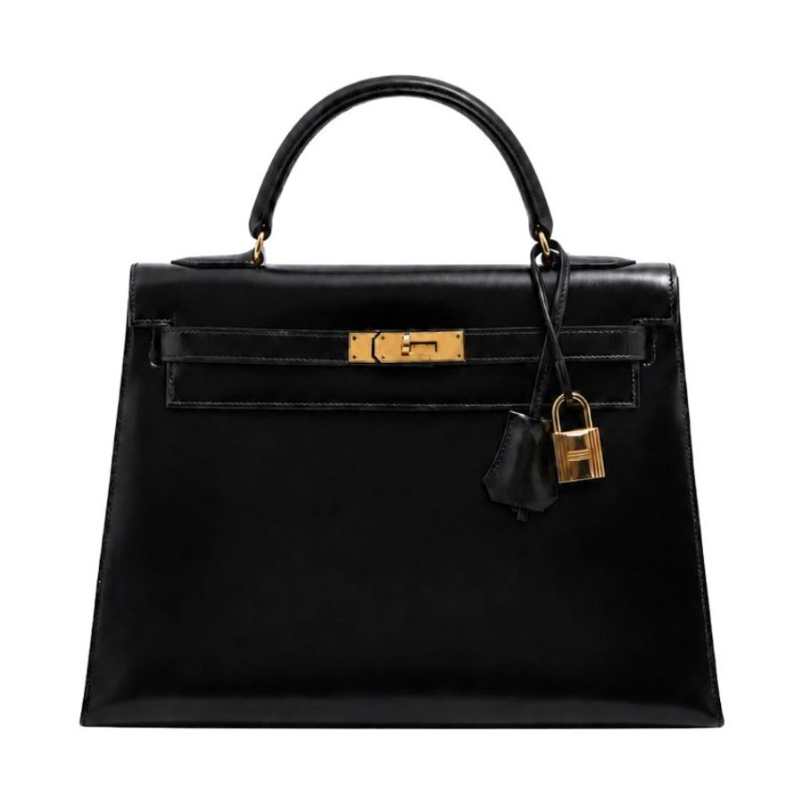 Hermes Kelly 32 Sellier Box Calf 黑色 金扣 GHW 凱莉32 中古-1
