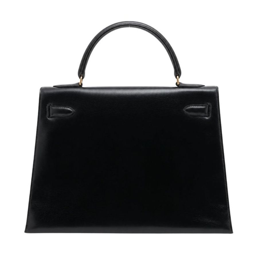 Hermes Kelly 32 Sellier Box Calf 黑色 金扣 GHW 凱莉32 中古-6