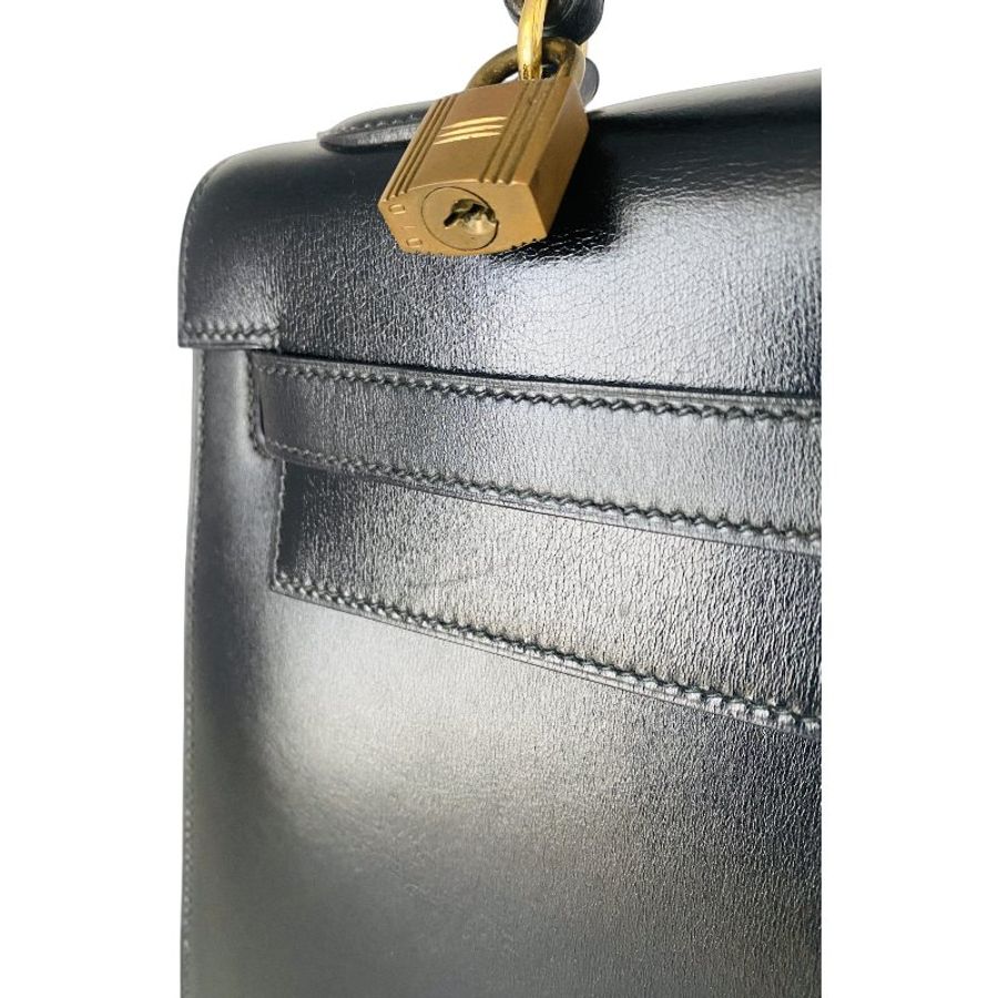 Hermes Kelly 32 Sellier Box Calf 黑色 金扣 GHW 凱莉32 中古-11