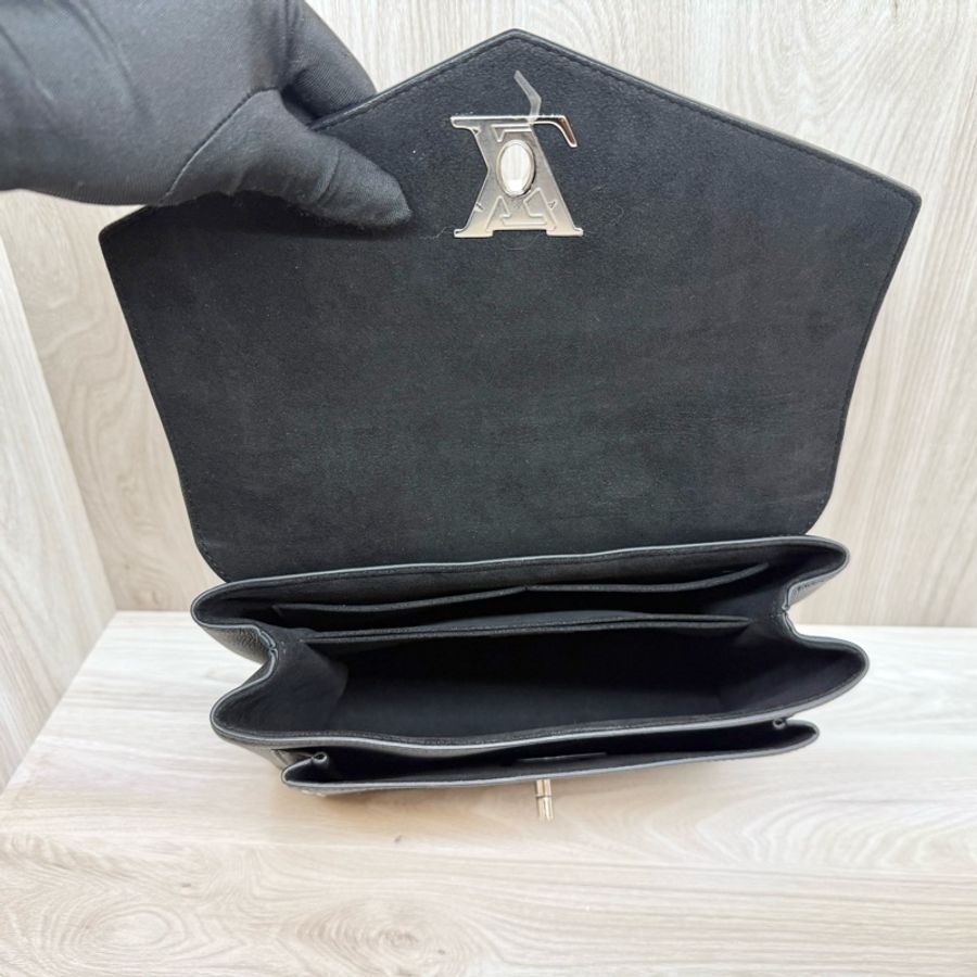 LV🖤黑色牛皮肩背包Mylockme sevds noir-8