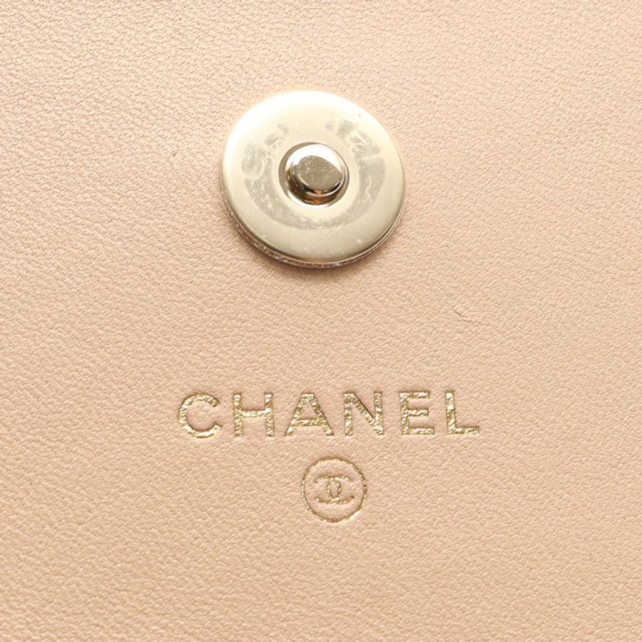 粉膚色羊皮 Phone 鍊帶 肩背包【CHANEL 香奈兒】-3