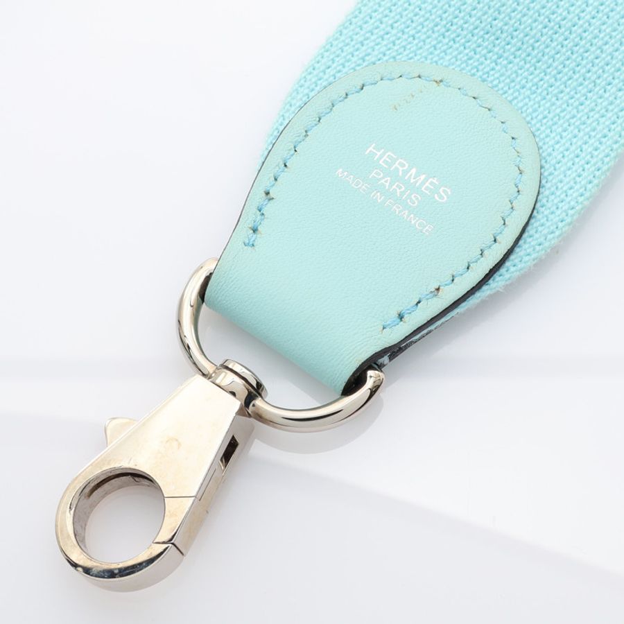 馬卡龍藍 Swift 牛皮 Mini Toolbox 兩用包 A刻 銀扣【HERMES 愛馬仕】-7