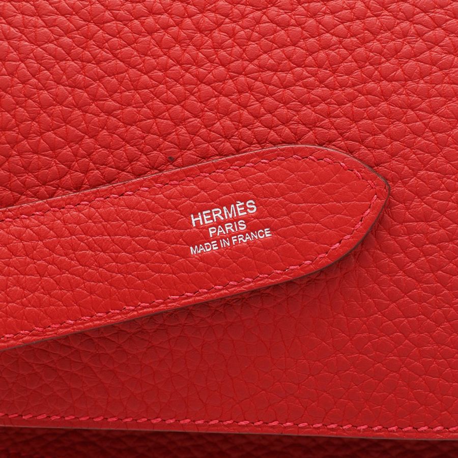 辣椒紅色 TOGO牛皮 Jypsiere 28 肩背包 口P刻【HERMES 愛馬仕】 H061784CK-5
