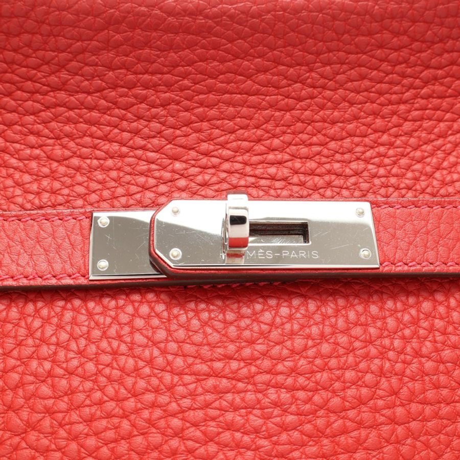 辣椒紅色 TOGO牛皮 Jypsiere 28 肩背包 口P刻【HERMES 愛馬仕】 H061784CK-7