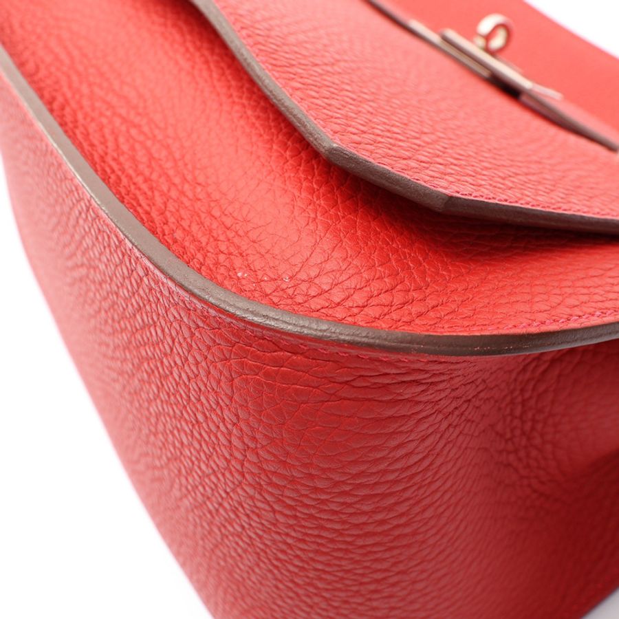辣椒紅色 TOGO牛皮 Jypsiere 28 肩背包 口P刻【HERMES 愛馬仕】 H061784CK-9