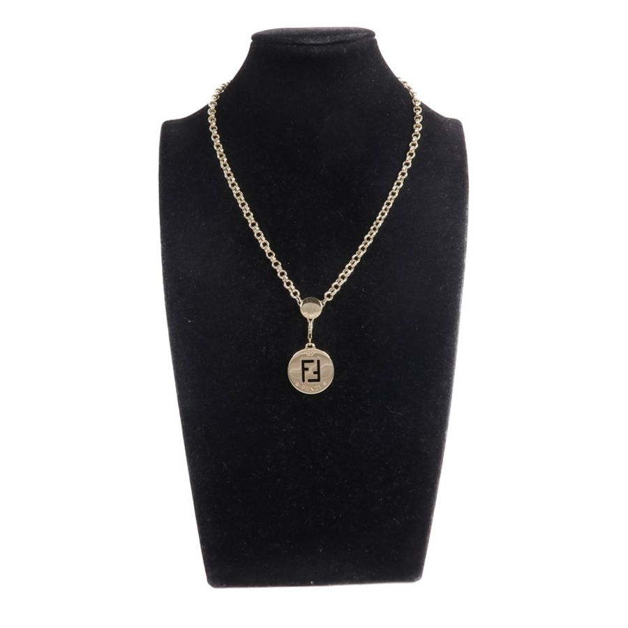 FENDI 金屬Identification Pendant項鍊-9