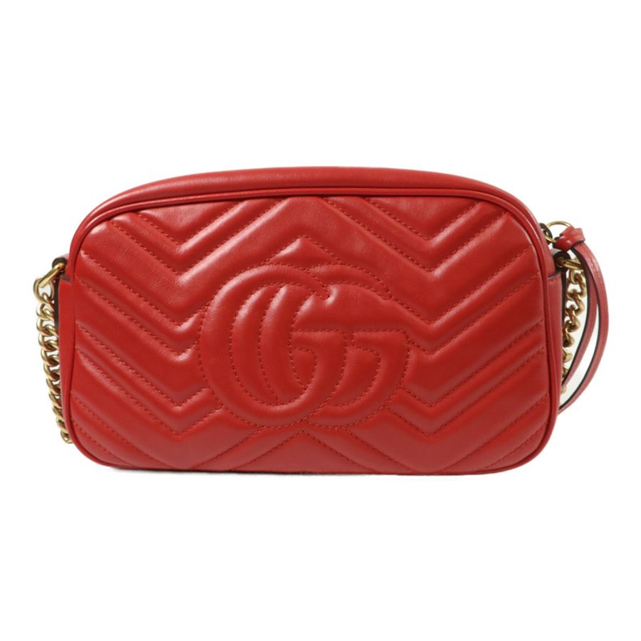 GUCCI 牛皮皮革GG Marmont Small肩背袋-1