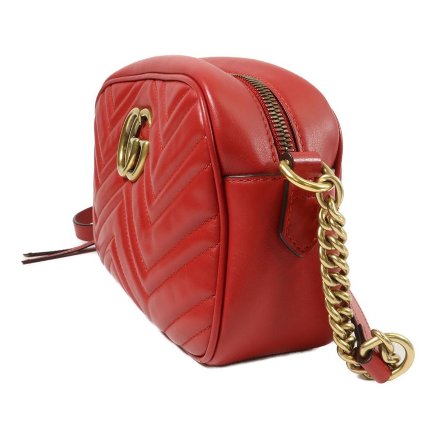 GUCCI 牛皮皮革GG Marmont Small肩背袋-2