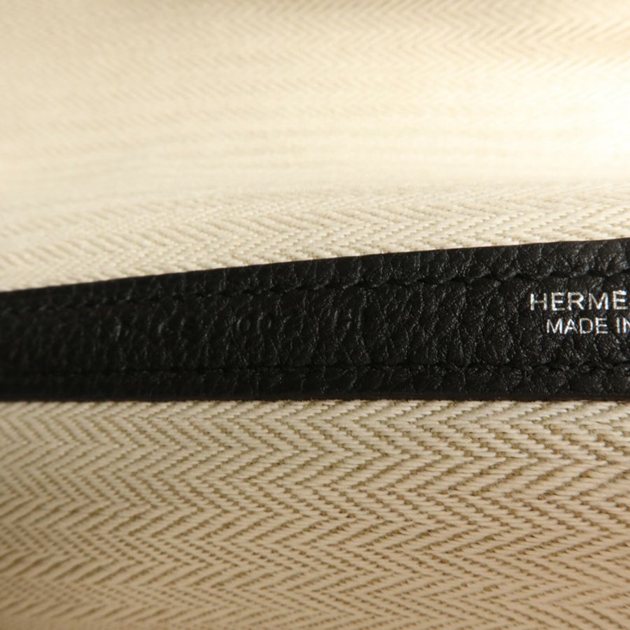 HERMES Negonda皮革Garden Party PM手挽袋Noir-6