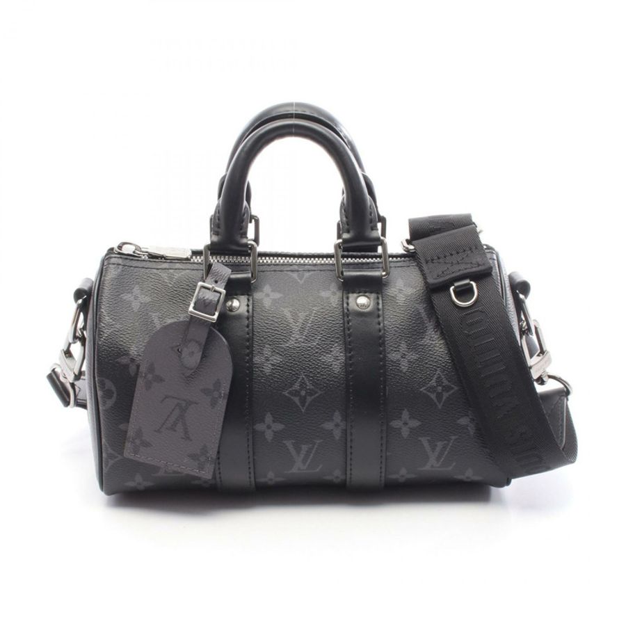 路易威登 Keepall Bandouliere 25 斜背包 M46271 Monogram Eclipse-0