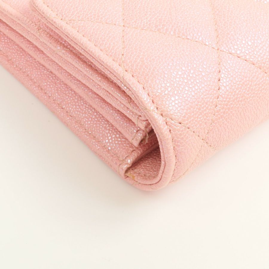 CHANEL 牛皮皮革Long Wallet長錢包-8