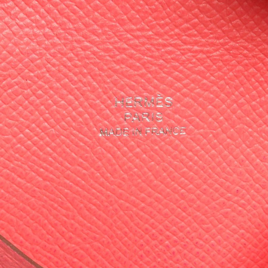 HERMES Epsom皮革Calvi Card Holder卡片套Rose Jaipur-7
