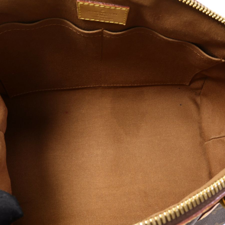 LOUIS VUITTON Monogram Tivoli PM金扣手挽袋棕色-4