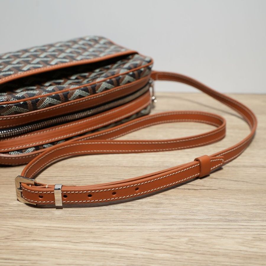 GOYARD 棕色PVCGOYARD相機包肩背包-5
