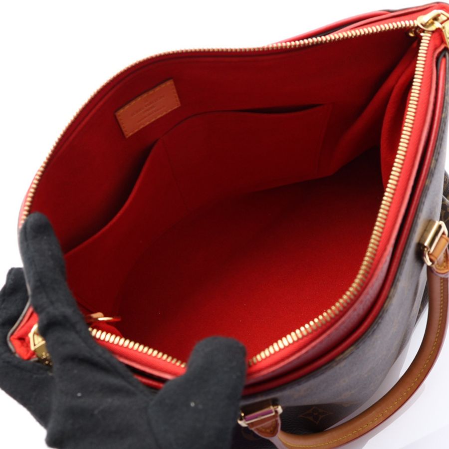 棕色 原花帆布 Pallas MM 兩用包【LOUIS VUITTON LV 路易威登】 M41175-3