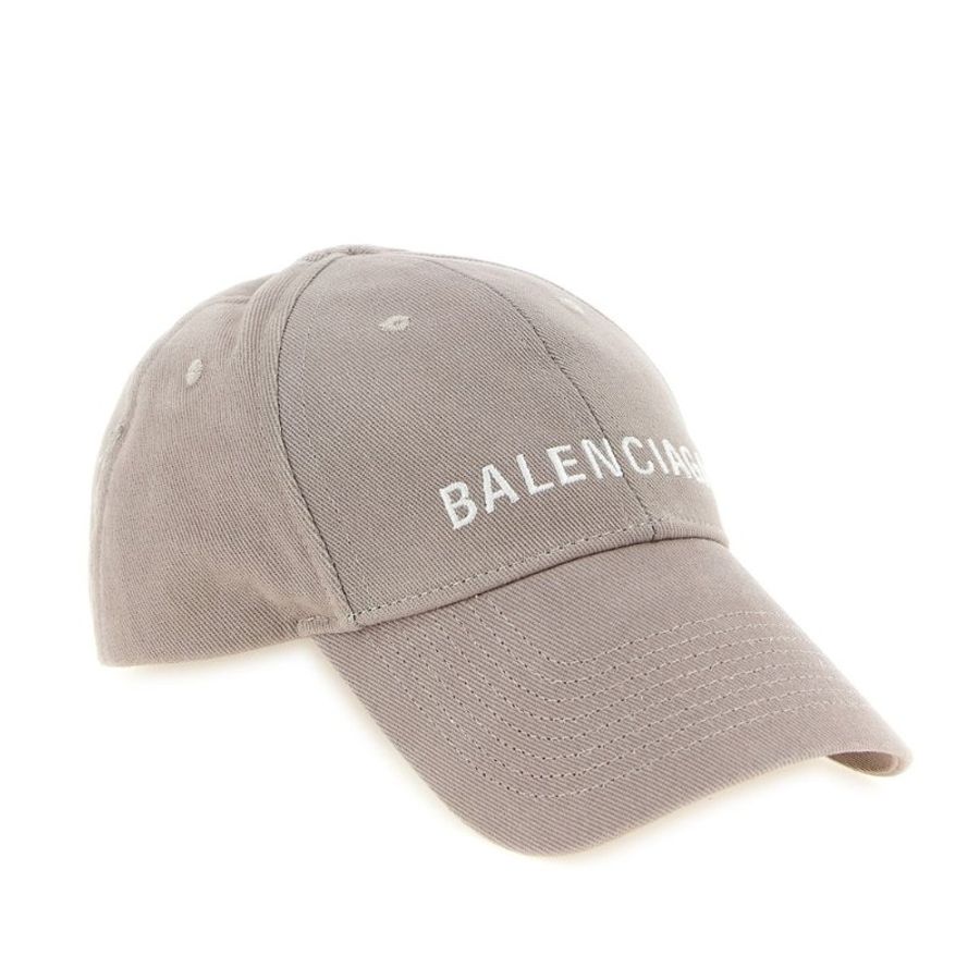 【Balenciaga 巴黎世家】Logo Cap 棒球帽 鴨舌帽 帽子 米色 灰色 782787-1