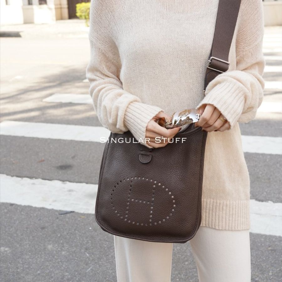Hermès 第三代Evelyne 29cm 巧克力色-1