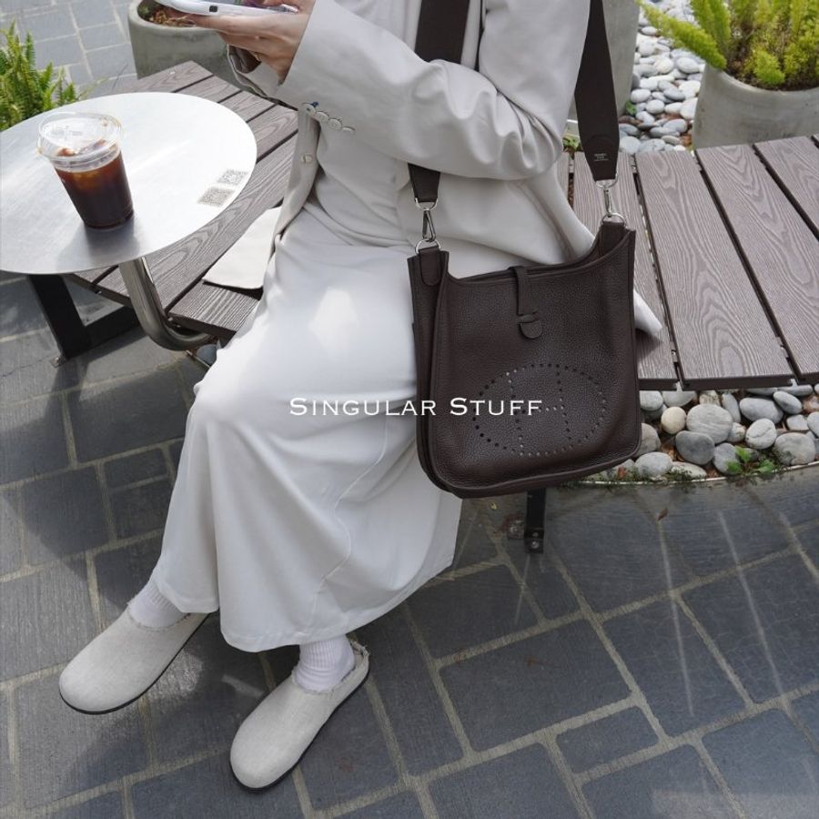 Hermès 第三代Evelyne 29cm 巧克力色-4
