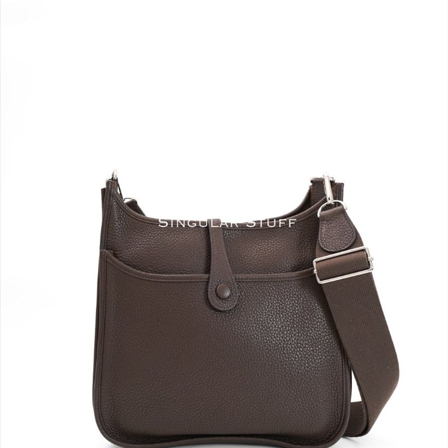 Hermès 第三代Evelyne 29cm 巧克力色-9
