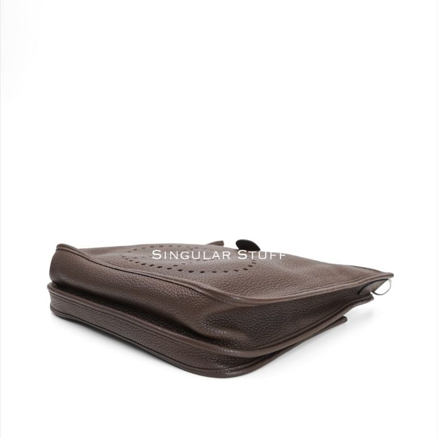 Hermès 第三代Evelyne 29cm 巧克力色-12