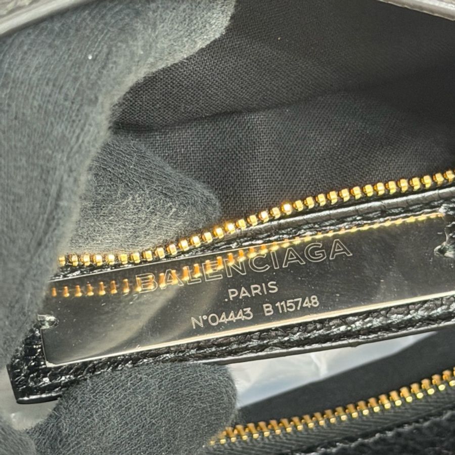 #成色漂亮 Balenciaga City 機車包中號 黑金-19