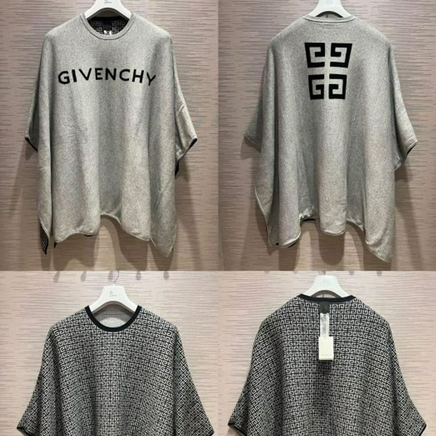 💎Han's house精品服飾💎 Givenchy 紀梵希 4G雙面斗篷 針織 毛衣 可手水洗 現貨青年款原價21900-0