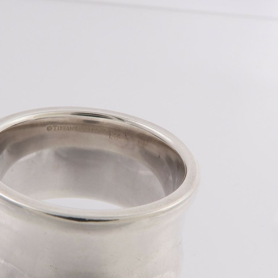 TIFFANY&CO 925純銀Wide Sterling Ring戒指-6