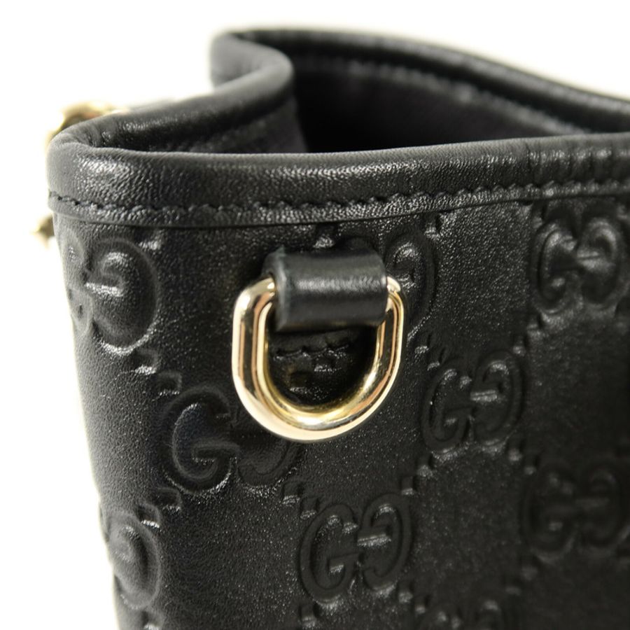 GUCCI GG Emblem Small Bucket手挽肩背兩用袋-6