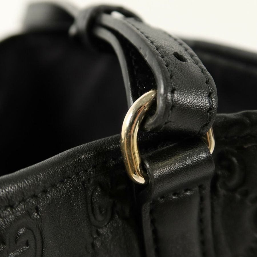 GUCCI GG Emblem Small Bucket手挽肩背兩用袋-7