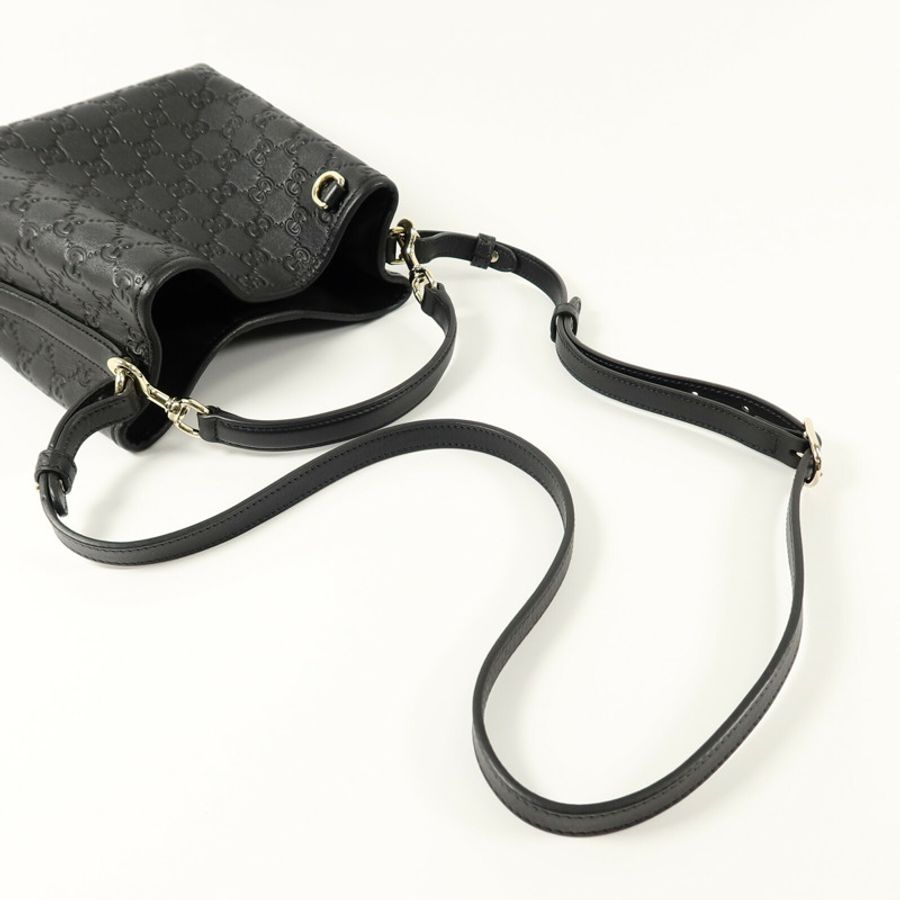 GUCCI GG Emblem Small Bucket手挽肩背兩用袋-10