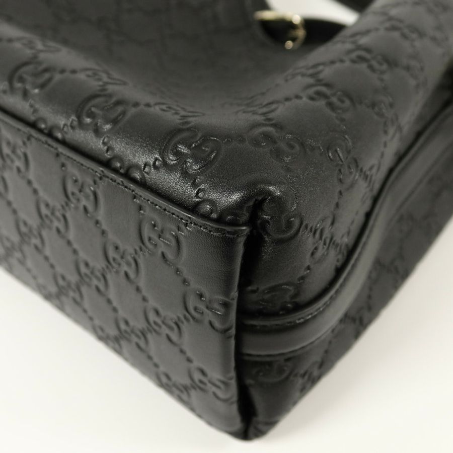GUCCI GG Emblem Small Bucket手挽肩背兩用袋-11