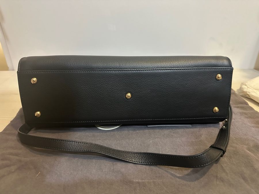 Meli Melo 小牛皮肩背包|全新未使用|經典黑色|英倫質感精品✨-4