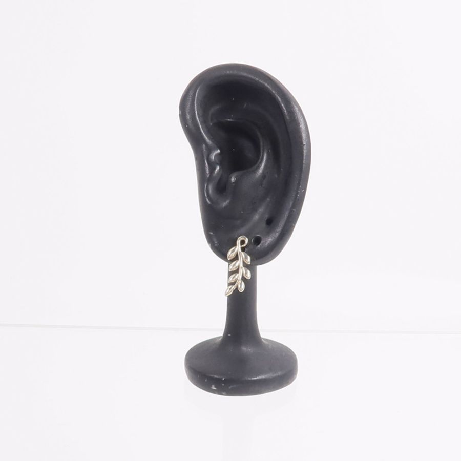 TIFFANY&CO 925純銀Olive Leaf Climber Earrings耳環-7