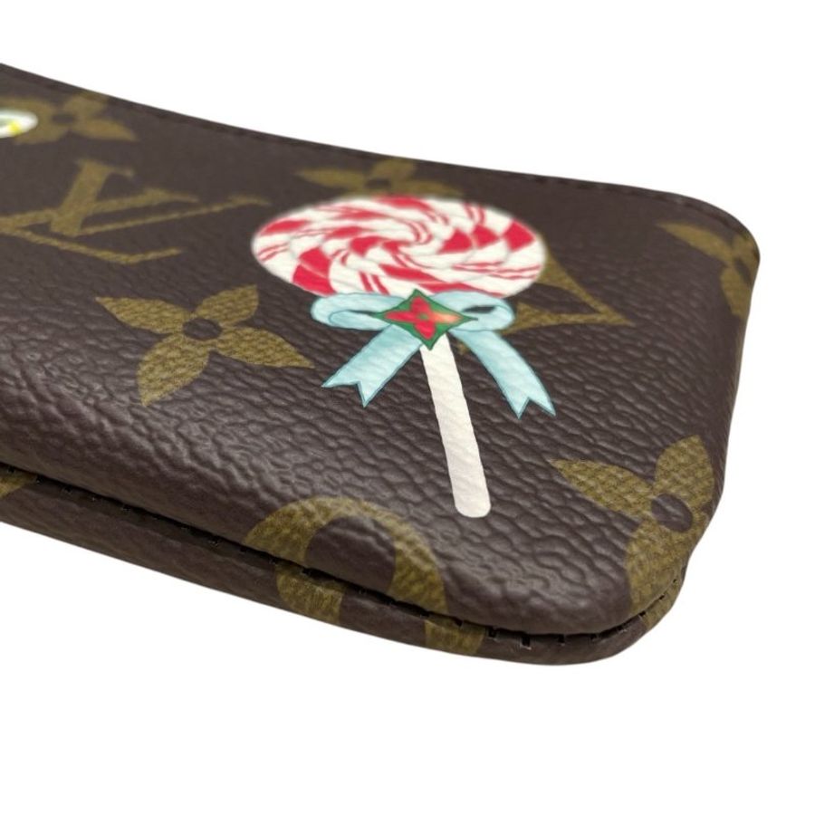 LOUIS VUITTON 路易威登 M12217 2024 CANDY FACTORY 零錢包 PVC帆布 紅色 金釦-6