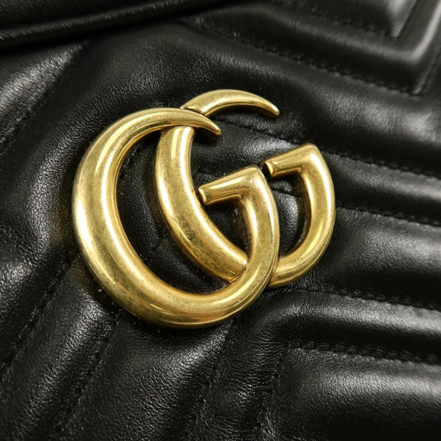 GUCCI 牛皮皮革GG Marmont肩背袋-6