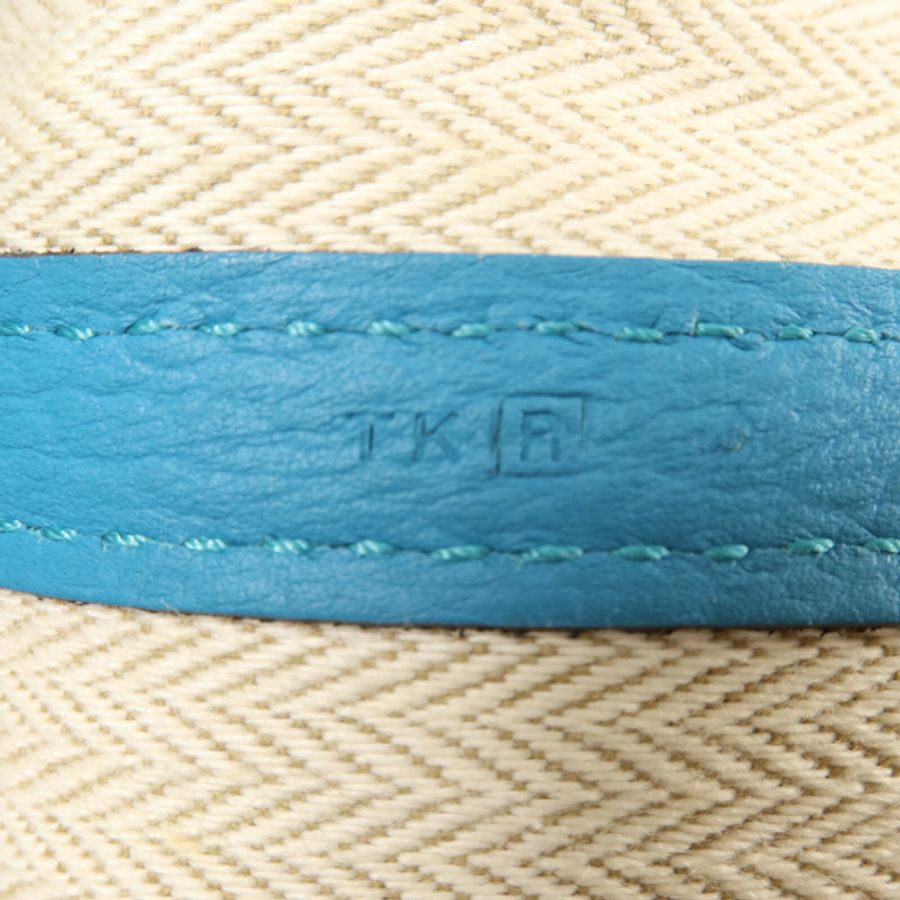 HERMES Negonda皮革Garden Party PM手挽袋Turquoise-6