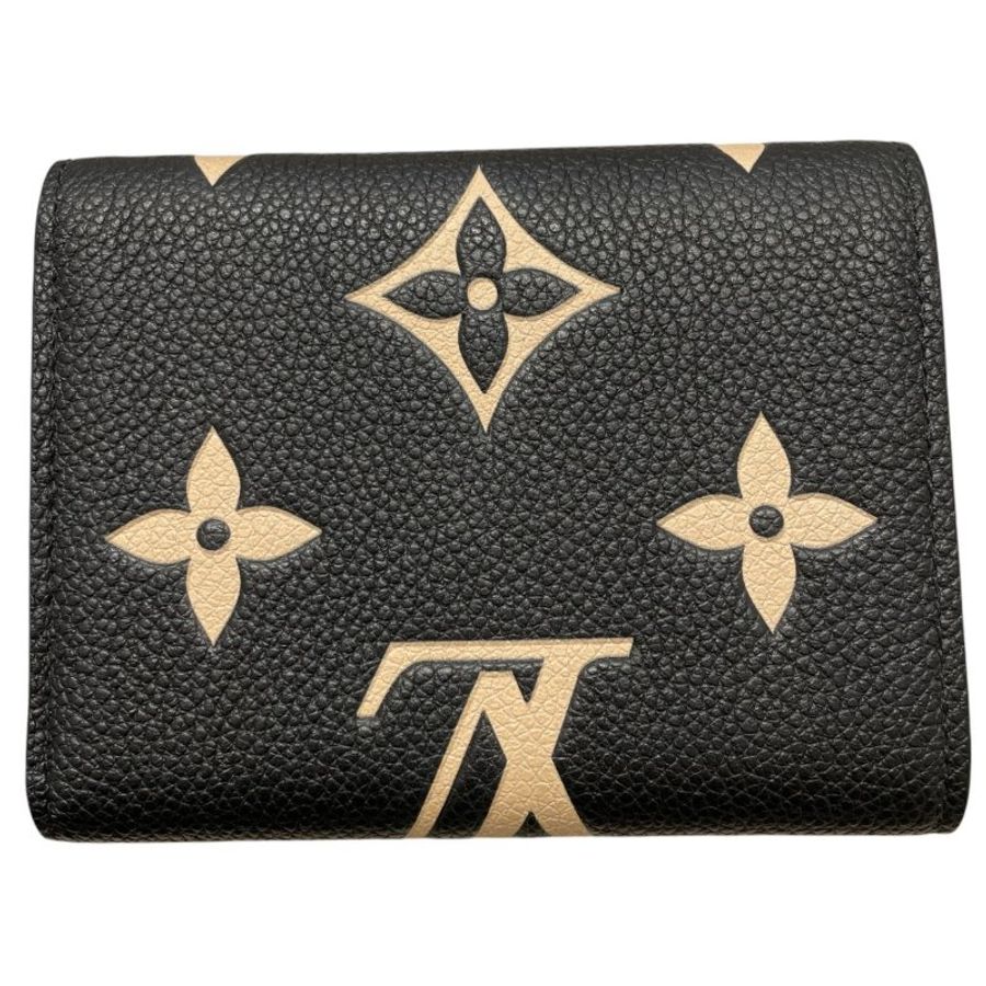 LOUIS VUITTON 路易威登 M80968 VICTORINE 三折短夾 皮革 黑色 金釦-1