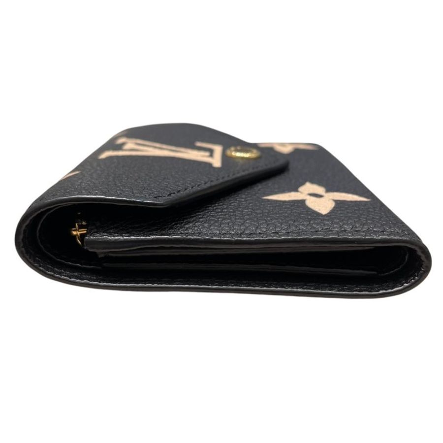 LOUIS VUITTON 路易威登 M80968 VICTORINE 三折短夾 皮革 黑色 金釦-2