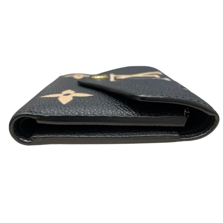 LOUIS VUITTON 路易威登 M80968 VICTORINE 三折短夾 皮革 黑色 金釦-3