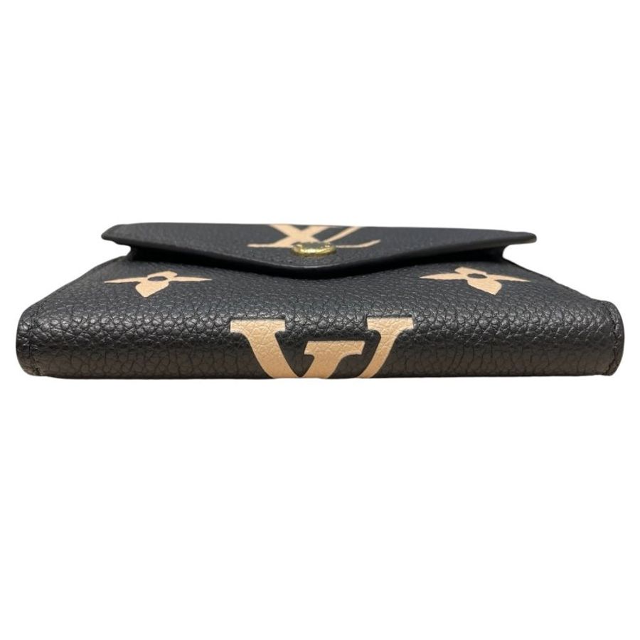 LOUIS VUITTON 路易威登 M80968 VICTORINE 三折短夾 皮革 黑色 金釦-4